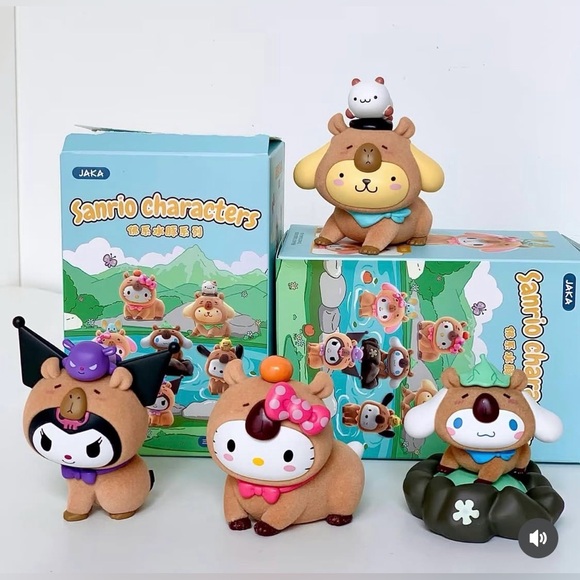 🆕 JAKA Toys x Sanrio Pompompurin Capybara Series vinyl plush blind box. - Picture 2 of 4